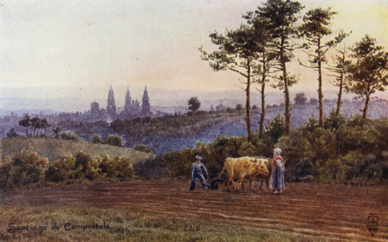 Północna Hiszpania: Santiago de Compostela, Hiszpania autorstwa Edgar T. A. Wigram