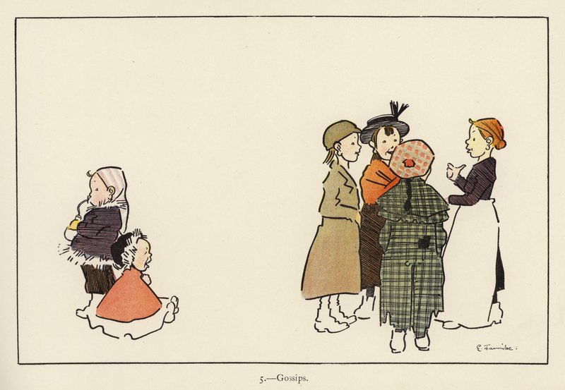 Plotki (kolor lito) autorstwa Edith Farmiloe