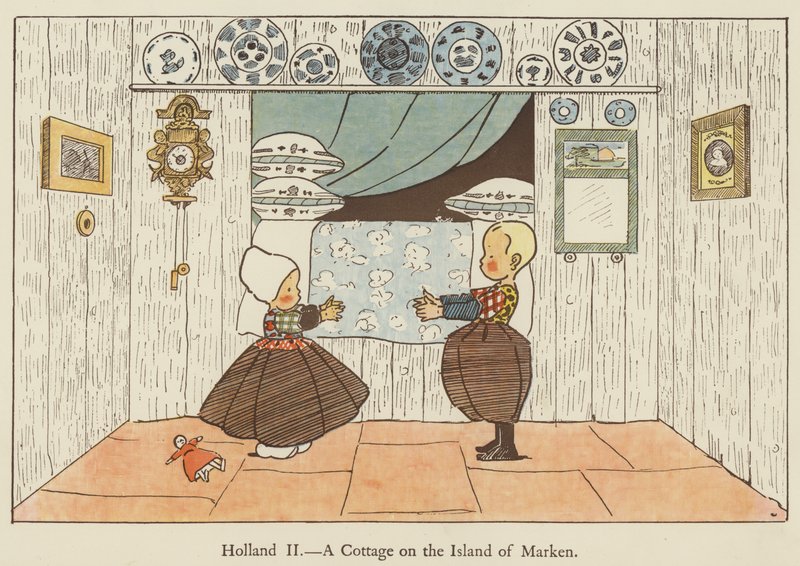 Holandia, domek na wyspie Marken autorstwa Edith Farmiloe
