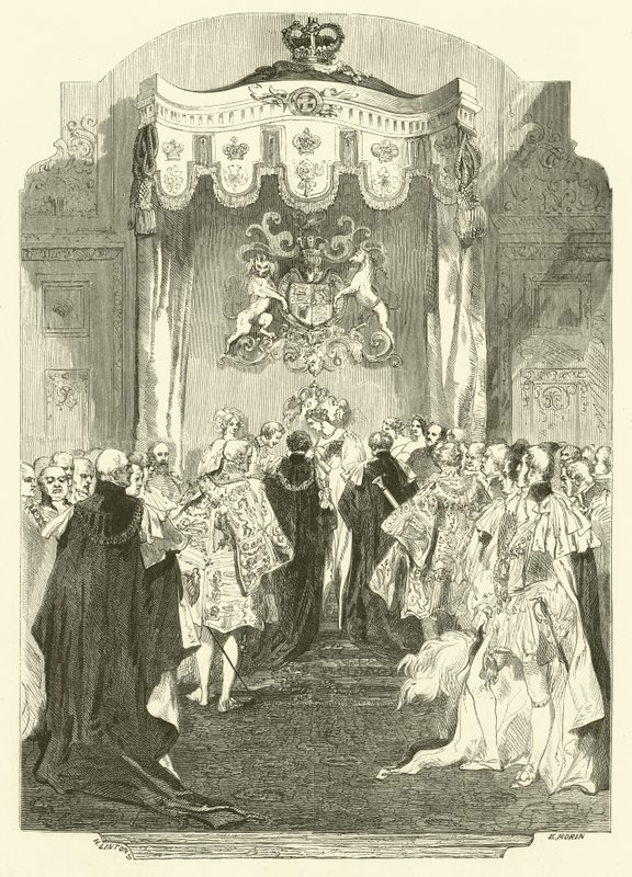 Kapituła Orderu Podwiązki, Windsor (grafika) autorstwa Edmond (after) Morin