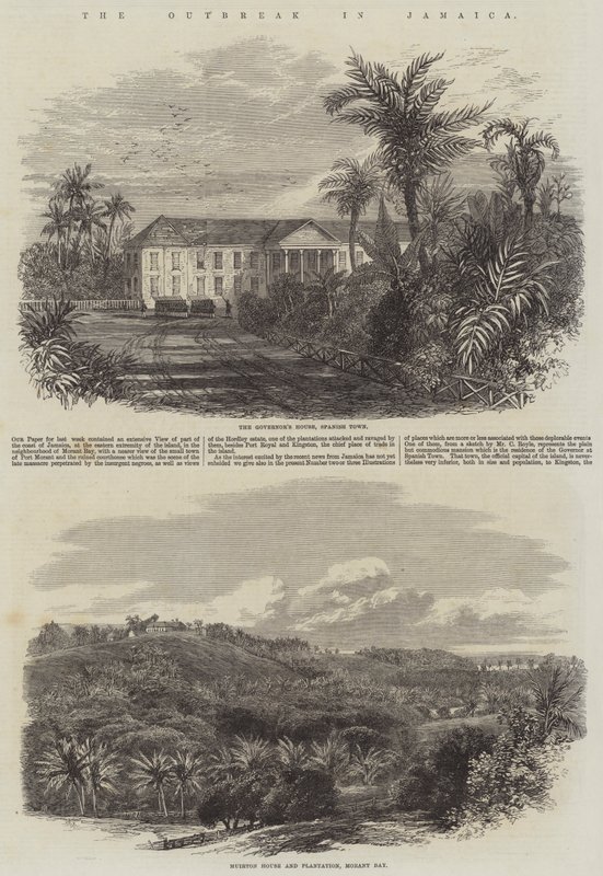 Wybuch epidemii na Jamajce autorstwa Edmund Morison Wimperis