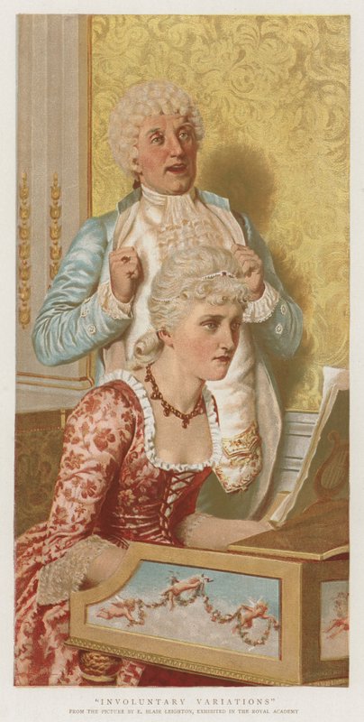 Wariacje mimowolne (chromolitho) autorstwa Edmund Blair Leighton