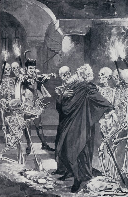 Ilustracja do Goethesa Fausta autorstwa Edmund Bruning