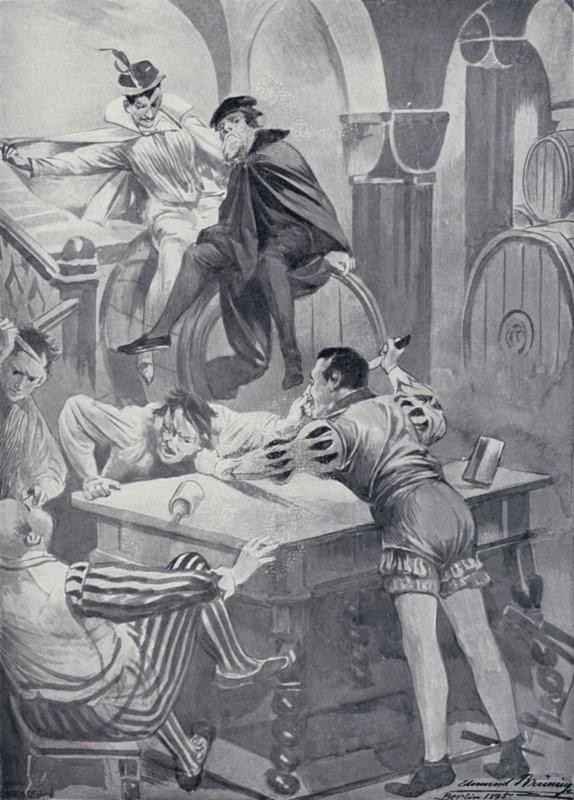Ilustracja do Goethesa Fausta autorstwa Edmund Bruning