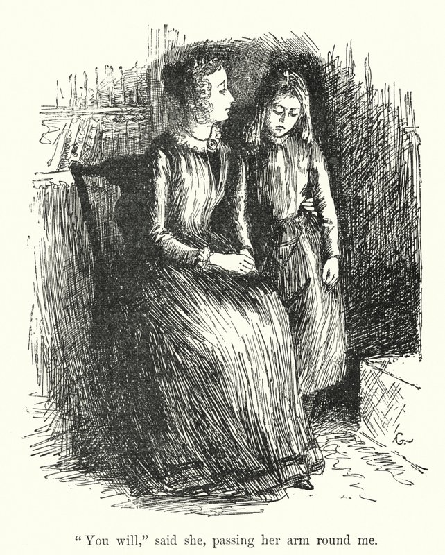 Ilustracja do Jane Eyre autorstwa Charlotte Bronte (lito) autorstwa Edmund Henry Garrett