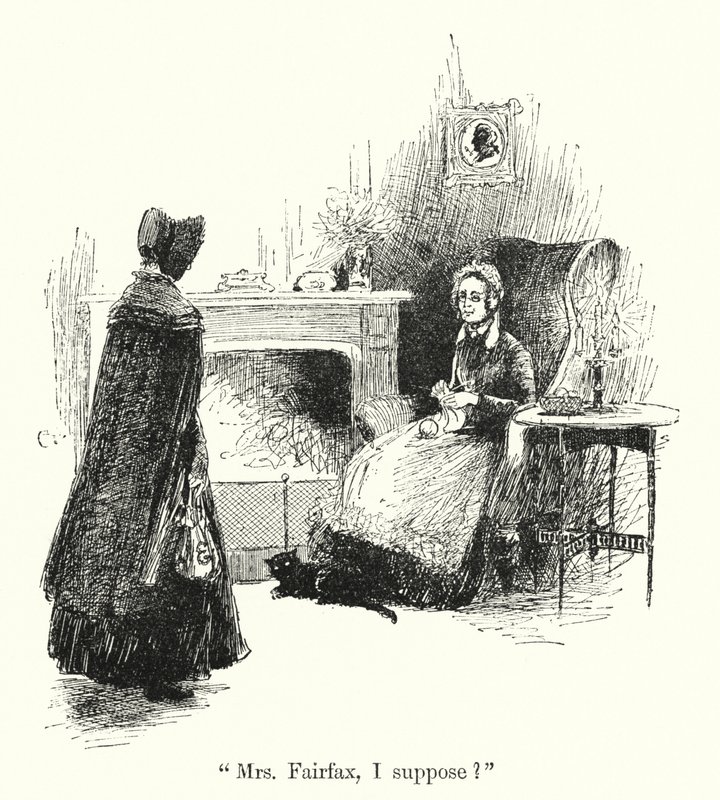 Ilustracja do Jane Eyre autorstwa Charlotte Bronte (lito) autorstwa Edmund Henry Garrett
