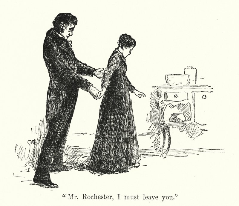 Ilustracja do Jane Eyre autorstwa Charlotte Bronte (lito) autorstwa Edmund Henry Garrett