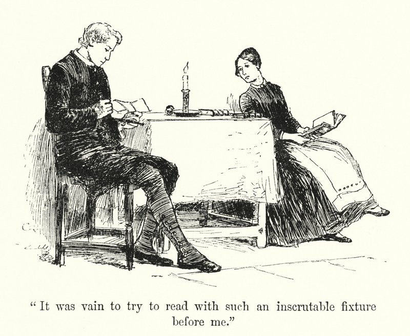Ilustracja do Jane Eyre autorstwa Charlotte Bronte (lito) autorstwa Edmund Henry Garrett