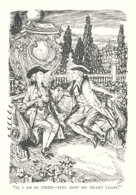 Ilustracja do książki "Książę Otto" R.L. Stevensona (litografia) autorstwa Edmund Joseph (after) Sullivan