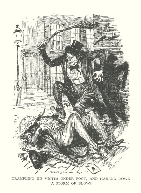 Ilustracja do książki "Dziwny przypadek doktora Jekylla i pana Hyde