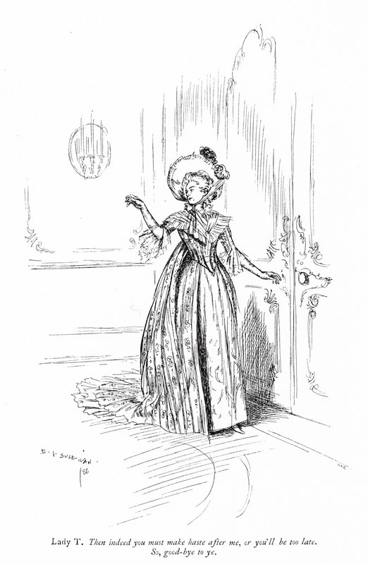Ilustracja do "Szkoły skandalu" Sheridana (grafika) autorstwa Edmund Joseph (after) Sullivan