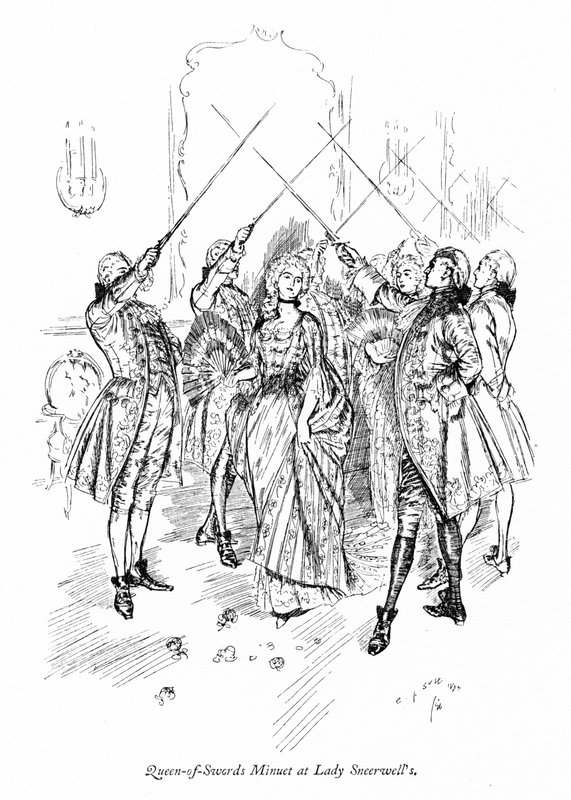 Ilustracja do "Szkoły skandalu" Sheridana (grafika) autorstwa Edmund Joseph (after) Sullivan