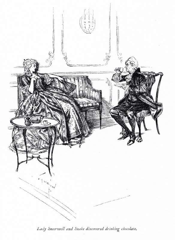 Ilustracja do "Szkoły skandalu" Sheridana (grafika) autorstwa Edmund Joseph (after) Sullivan