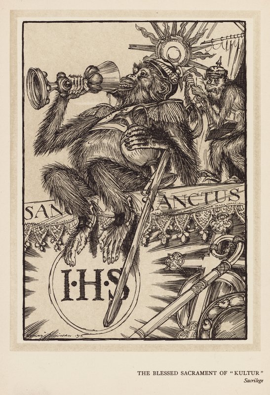 Wianek cesarski: Najświętszy Sakrament "Kultur" (litho) autorstwa Edmund Joseph (after) Sullivan
