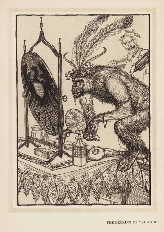 Girlanda cesarza: Pokrycie "Kultur" (litho) autorstwa Edmund Joseph (after) Sullivan