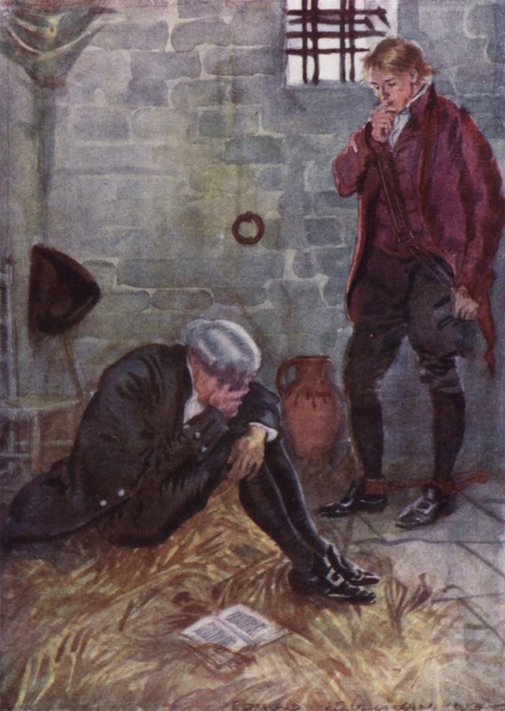 Ilustracja do The Vicar of Wakefield autorstwa Olivera Goldsmitha (kolor lito) autorstwa Edmund Joseph Sullivan