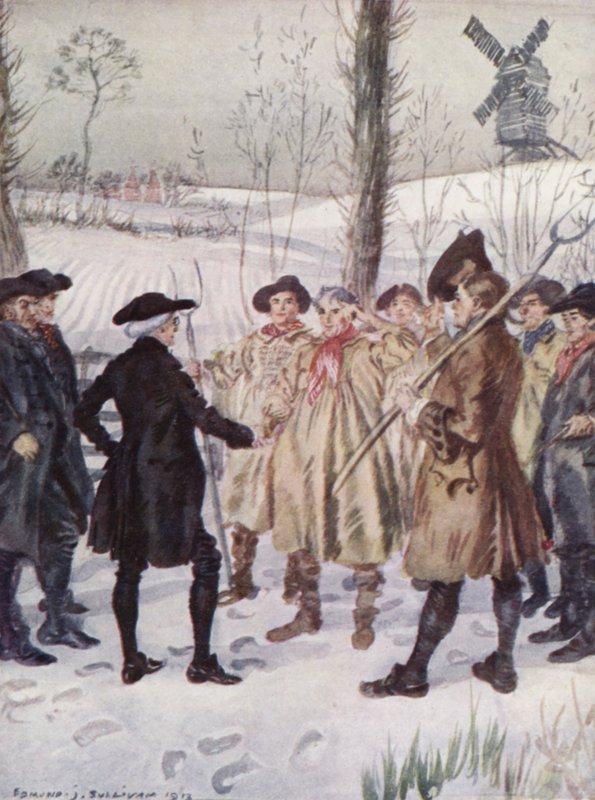 Ilustracja do The Vicar of Wakefield autorstwa Olivera Goldsmitha (kolor lito) autorstwa Edmund Joseph Sullivan