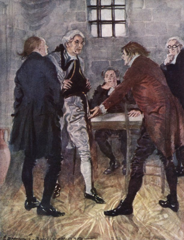 Ilustracja do The Vicar of Wakefield autorstwa Olivera Goldsmitha (kolor lito) autorstwa Edmund Joseph Sullivan