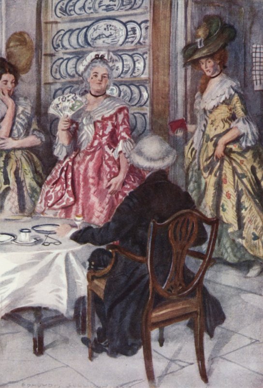 Ilustracja do The Vicar of Wakefield autorstwa Olivera Goldsmitha (kolor lito) autorstwa Edmund Joseph Sullivan