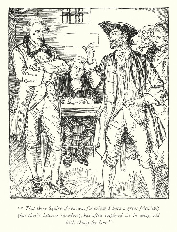 Ilustracja do The Vicar of Wakefield autorstwa Olivera Goldsmitha (lito) autorstwa Edmund Joseph Sullivan