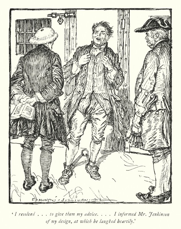 Ilustracja do The Vicar of Wakefield autorstwa Olivera Goldsmitha (lito) autorstwa Edmund Joseph Sullivan