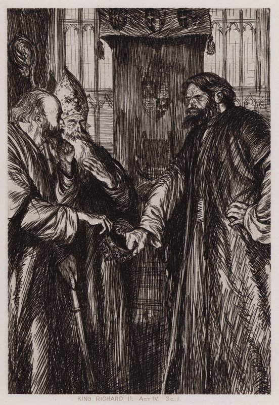 Tragedia króla Ryszarda II, akt IV, Sc 1 autorstwa Edmund Joseph Sullivan
