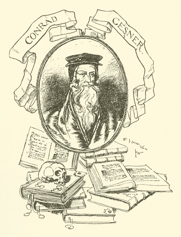 Conrad Gesner autorstwa Edmund Joseph after Sullivan