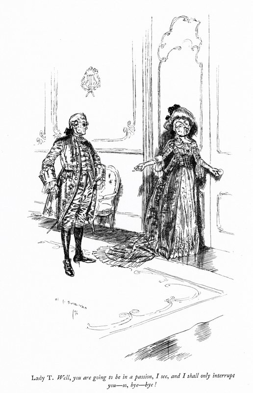 Ilustracja do Sheridans Szkoła skandalu autorstwa Edmund Joseph after Sullivan
