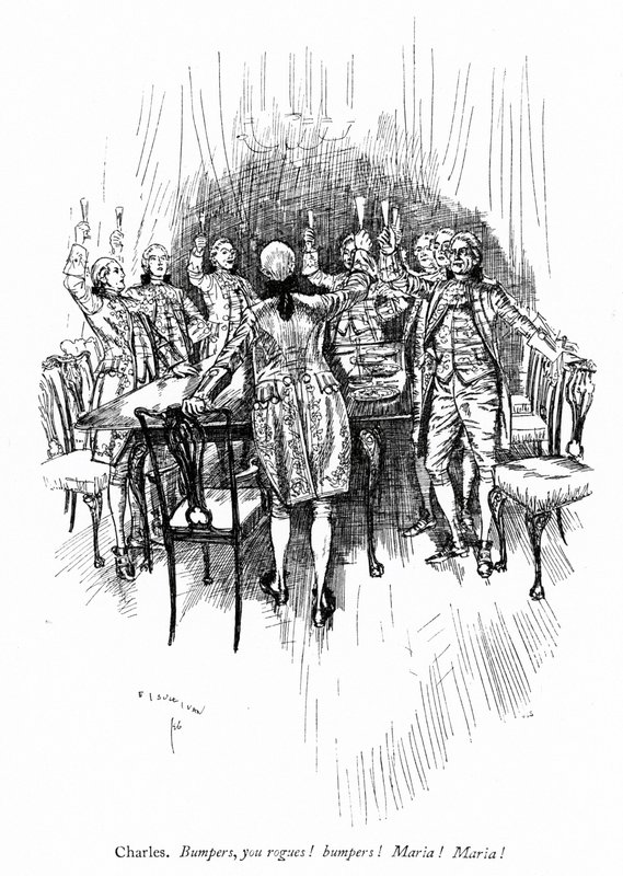 Ilustracja do Sheridans Szkoła skandalu autorstwa Edmund Joseph after Sullivan