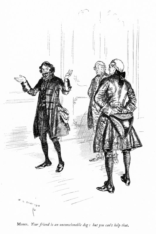 Ilustracja do Sheridans Szkoła skandalu autorstwa Edmund Joseph after Sullivan