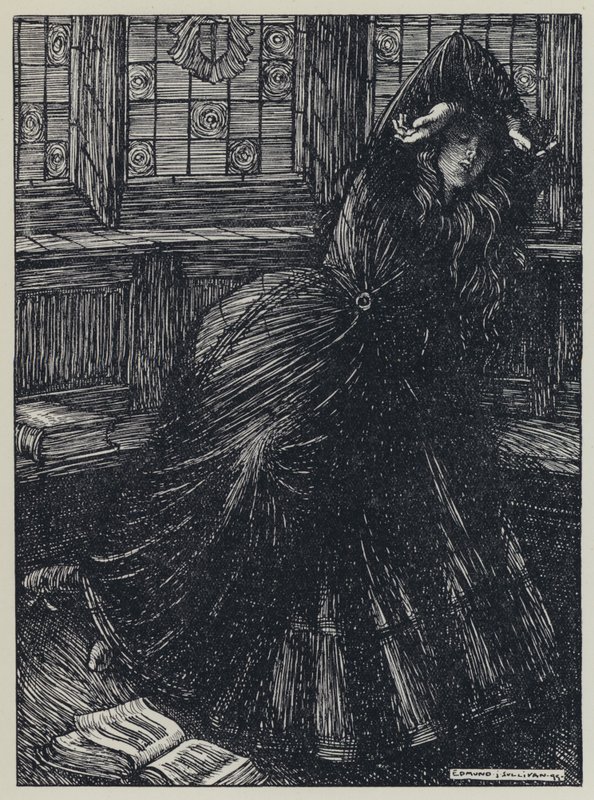 Tennyson, ilustracja do snu o pięknych kobietach i innych wierszy autorstwa Edmund Joseph after Sullivan