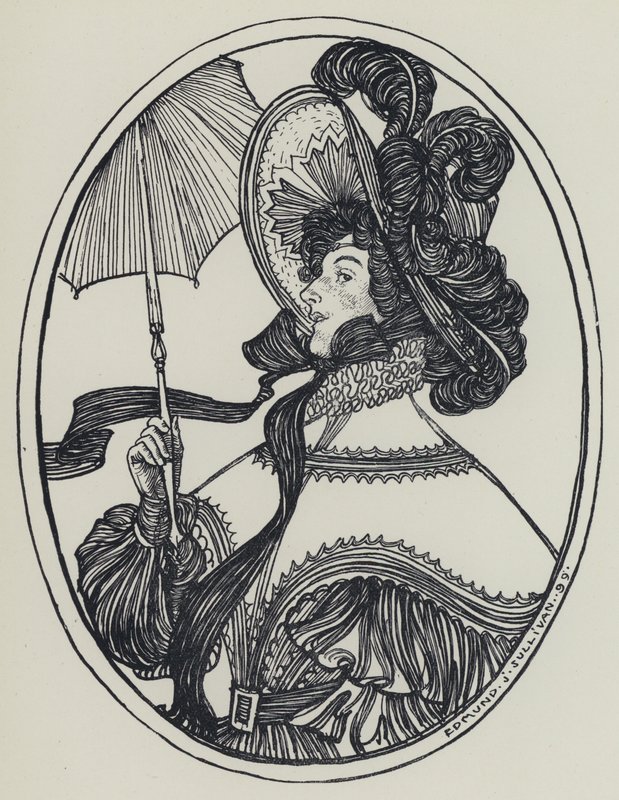 Tennyson, ilustracja do snu o pięknych kobietach i innych wierszy autorstwa Edmund Joseph after Sullivan