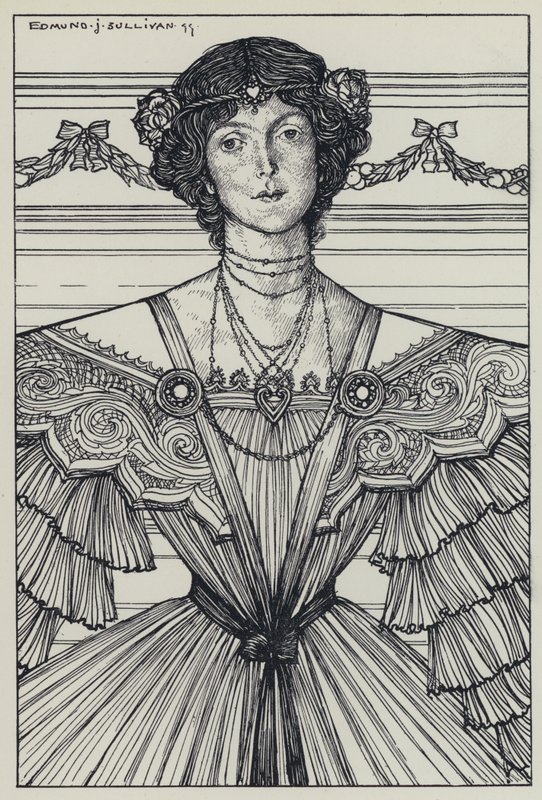 Tennyson, ilustracja do snu o pięknych kobietach i innych wierszy autorstwa Edmund Joseph after Sullivan