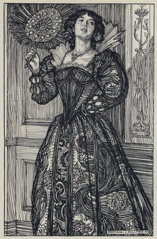 Tennyson, ilustracja do snu o pięknych kobietach i innych wierszy autorstwa Edmund Joseph after Sullivan