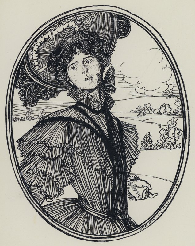 Tennyson, ilustracja do snu o pięknych kobietach i innych wierszy autorstwa Edmund Joseph after Sullivan