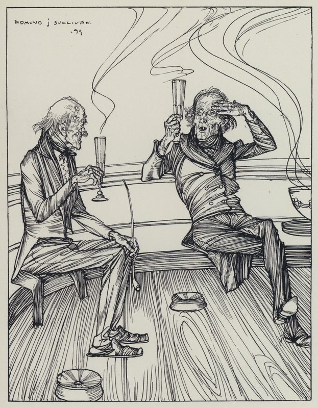 Tennyson, ilustracja do snu o pięknych kobietach i innych wierszy autorstwa Edmund Joseph after Sullivan