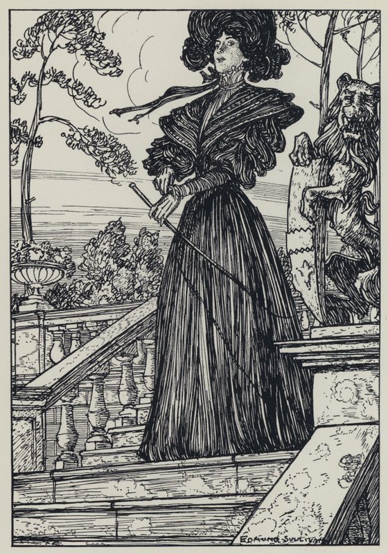Tennyson, ilustracja do snu o pięknych kobietach i innych wierszy autorstwa Edmund Joseph after Sullivan
