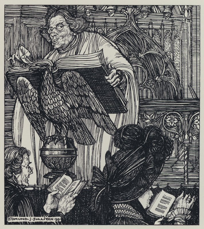 Tennyson, ilustracja do snu o pięknych kobietach i innych wierszy autorstwa Edmund Joseph after Sullivan