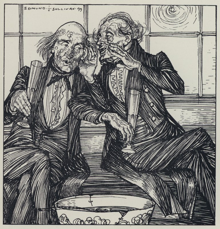Tennyson, ilustracja do snu o pięknych kobietach i innych wierszy autorstwa Edmund Joseph after Sullivan