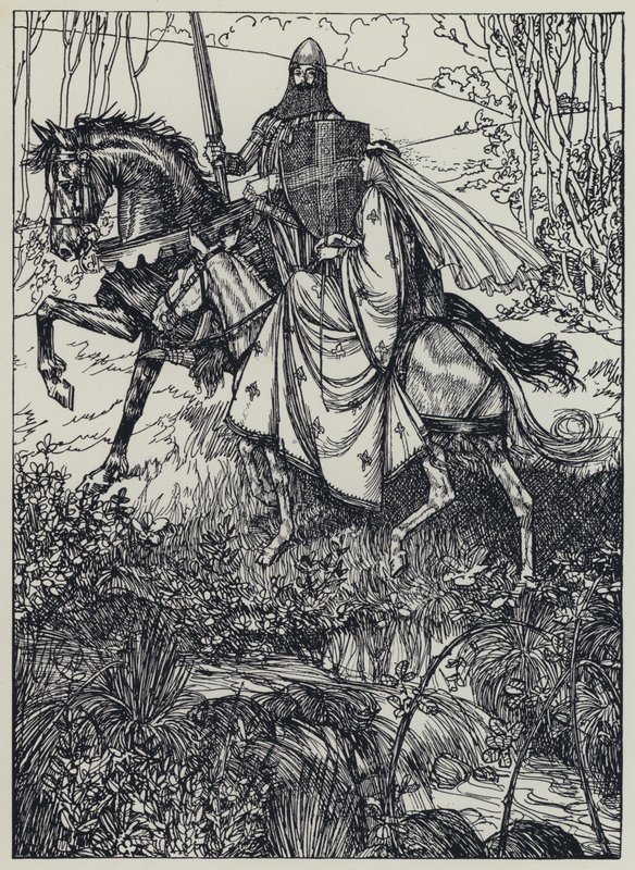 Tennyson, ilustracja do snu o pięknych kobietach i innych wierszy autorstwa Edmund Joseph after Sullivan