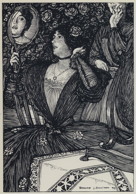 Tennyson, ilustracja do snu o pięknych kobietach i innych wierszy autorstwa Edmund Joseph after Sullivan