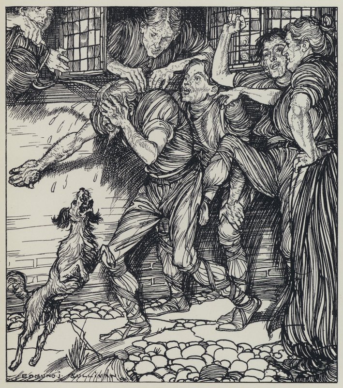 Tennyson, ilustracja do snu o pięknych kobietach i innych wierszy autorstwa Edmund Joseph after Sullivan