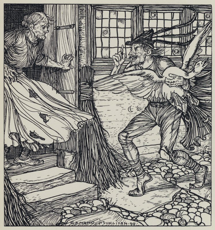 Tennyson, ilustracja do snu o pięknych kobietach i innych wierszy autorstwa Edmund Joseph after Sullivan