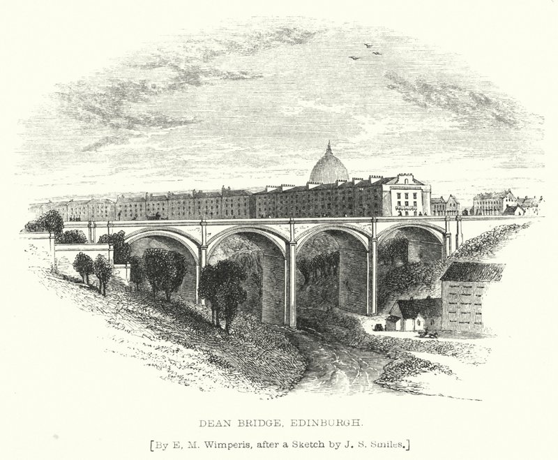 Dean Bridge, Edynburg (grafika) autorstwa Edmund Morison (after) Wimperis