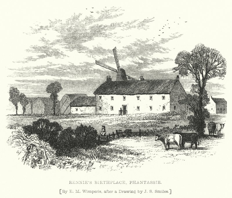 Miejsce urodzenia Renniego, Phantassie (grawerowanie) autorstwa Edmund Morison (after) Wimperis