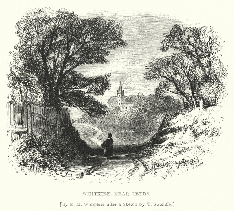 Whitkirk, niedaleko Leeds (grawerowanie) autorstwa Edmund Morison (after) Wimperis