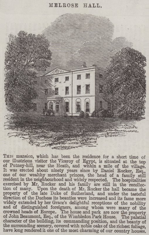 Sala Melrose autorstwa Edmund Morison Wimperis