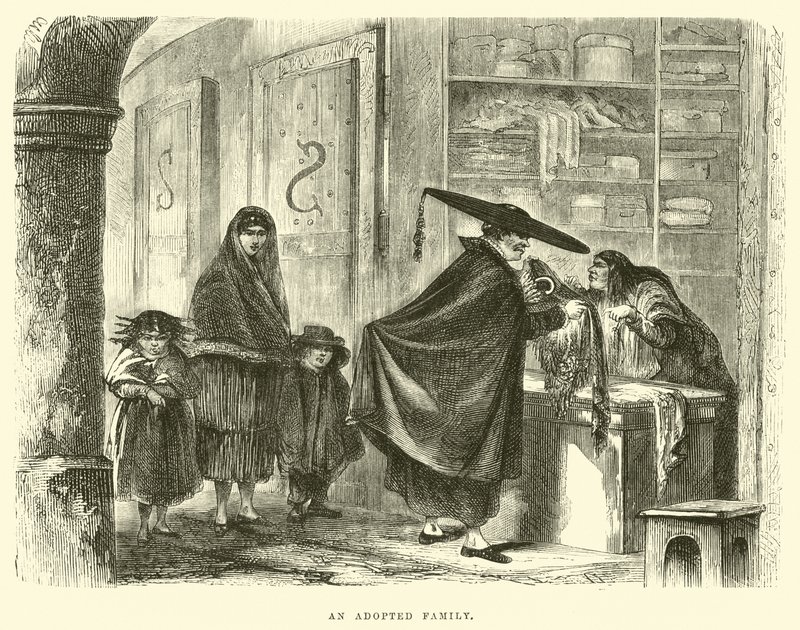 Przybrana rodzina autorstwa Edouard Riou