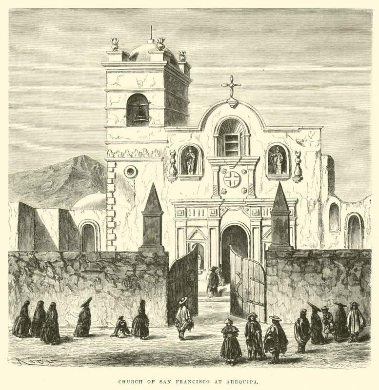 Kościół San Francisco w Arequipa autorstwa Edouard Riou