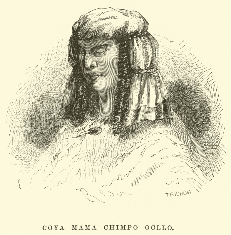 Coya Mama Chimpo Ocllo autorstwa Edouard Riou